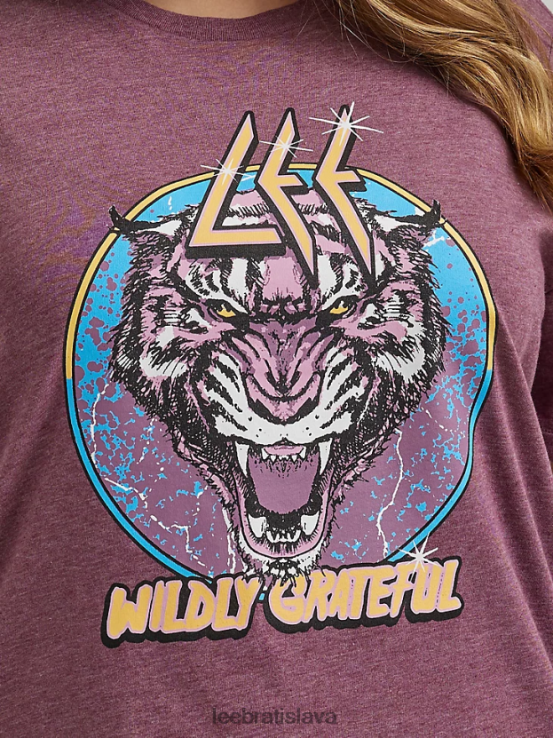 Lee oblečenie HL0J0R341 babysenberry ženy veľmi vďačné grafické tričko (plus)