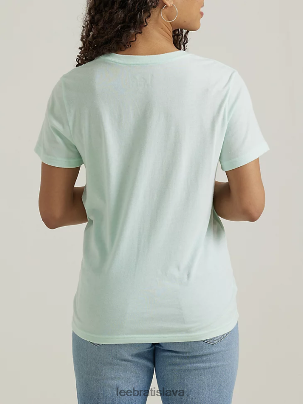 Lee oblečenie HL0J0R343 vres z morského skla ženy tričko s motívom plameniakov