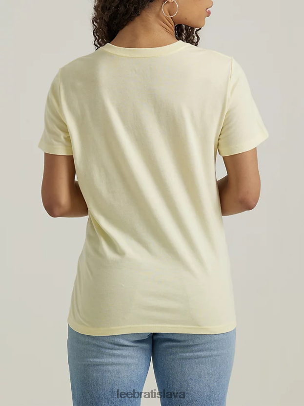 Lee oblečenie HL0J0R346 slnkom umytý vres ženy Kvetinové grafické tričko