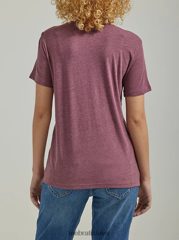 Lee oblečenie HL0J0R347 babysenberry ženy Tričko s grafickým motívom kozmického Mesiaca