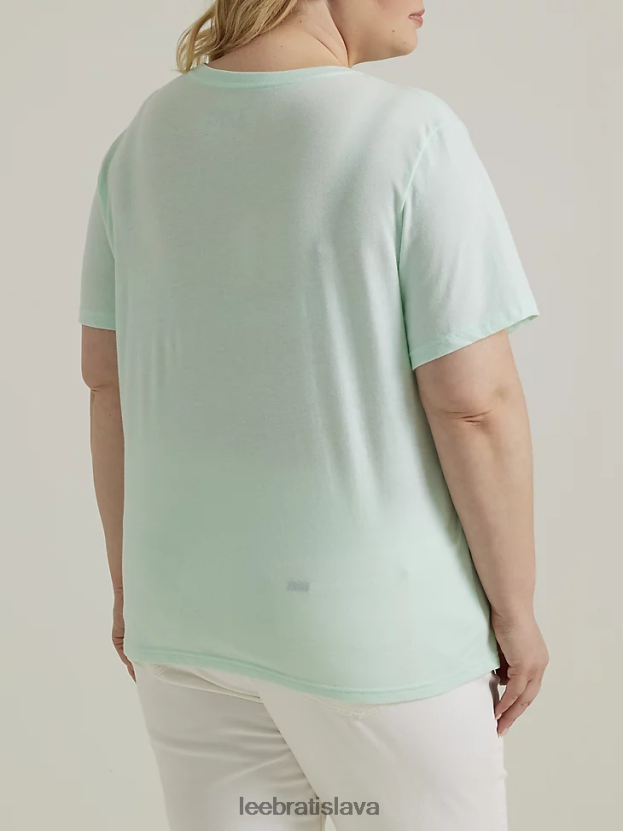 Lee oblečenie HL0J0R348 vres z morského skla ženy tričko s motívom plameniaka (plus)