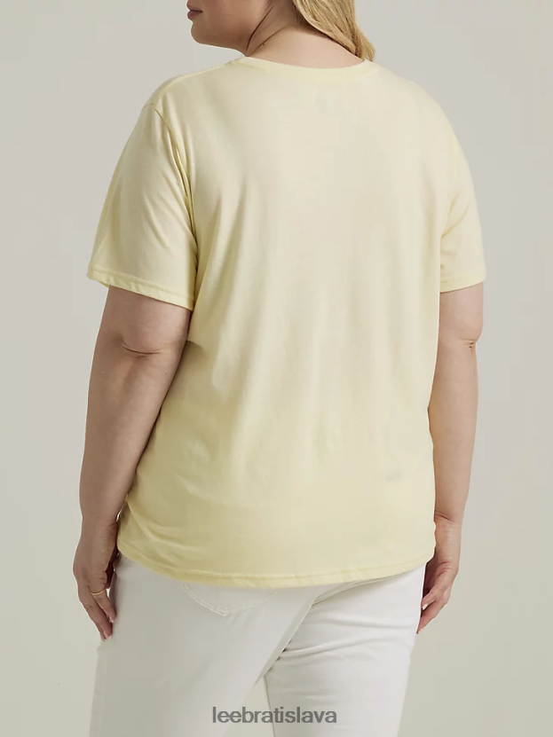 Lee oblečenie HL0J0R352 slnkom umytý vres ženy tričko s motívom kvetov (plus)