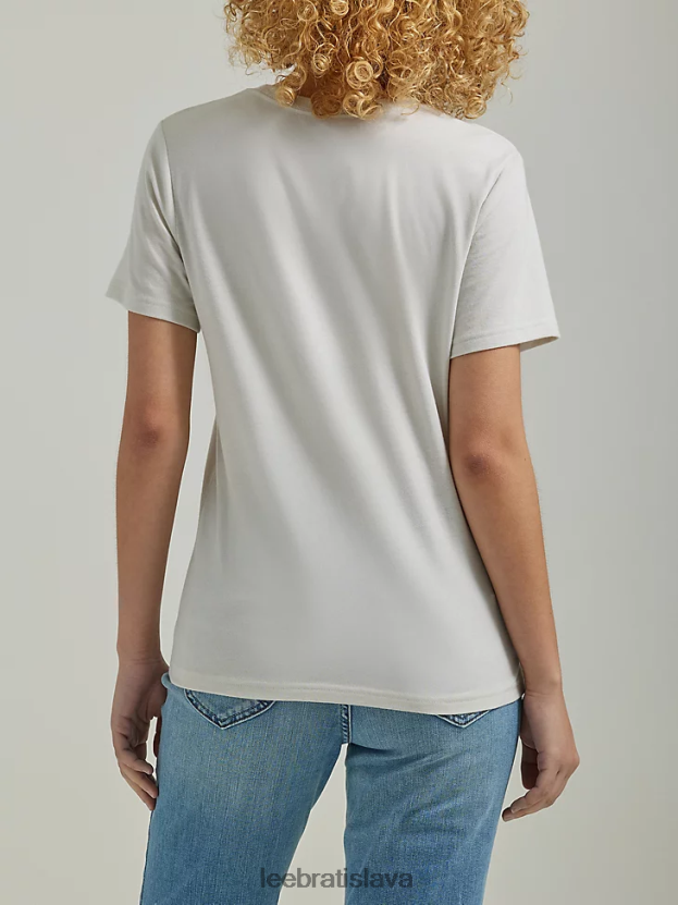 Lee oblečenie HL0J0R355 mesačná skala ženy slim fit s vôňou kvetov grafické tričko