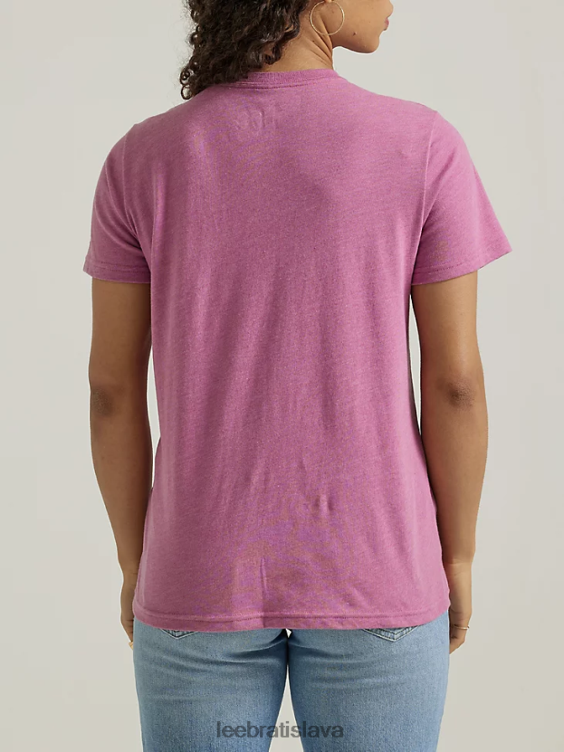 Lee oblečenie HL0J0R357 slivka vres ženy grafické tričko Dreamer