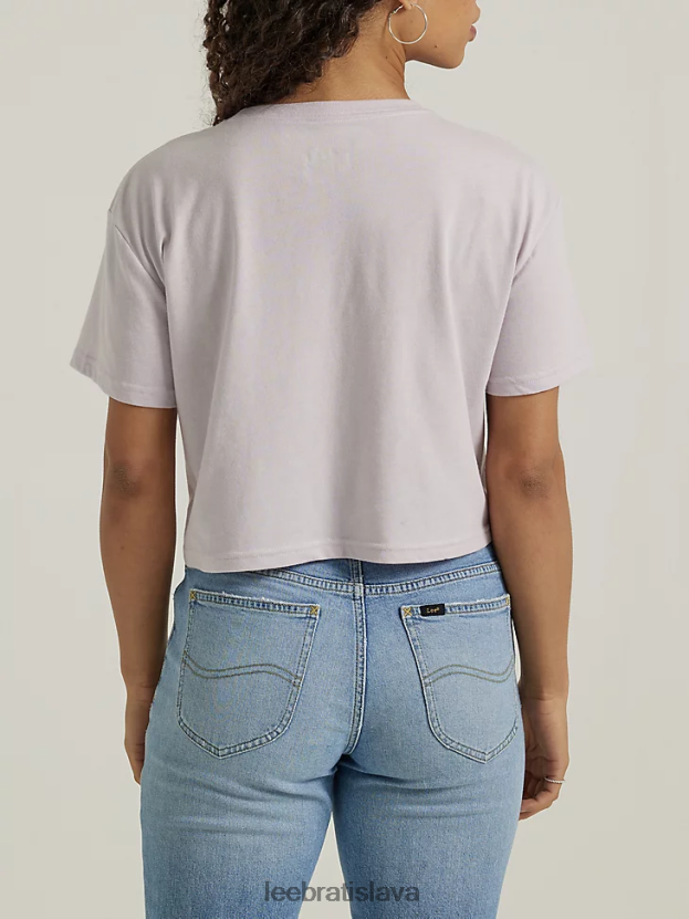 Lee oblečenie HL0J0R358 hmlistý orgován vres ženy kvetinové priateľské tričko s grafikou