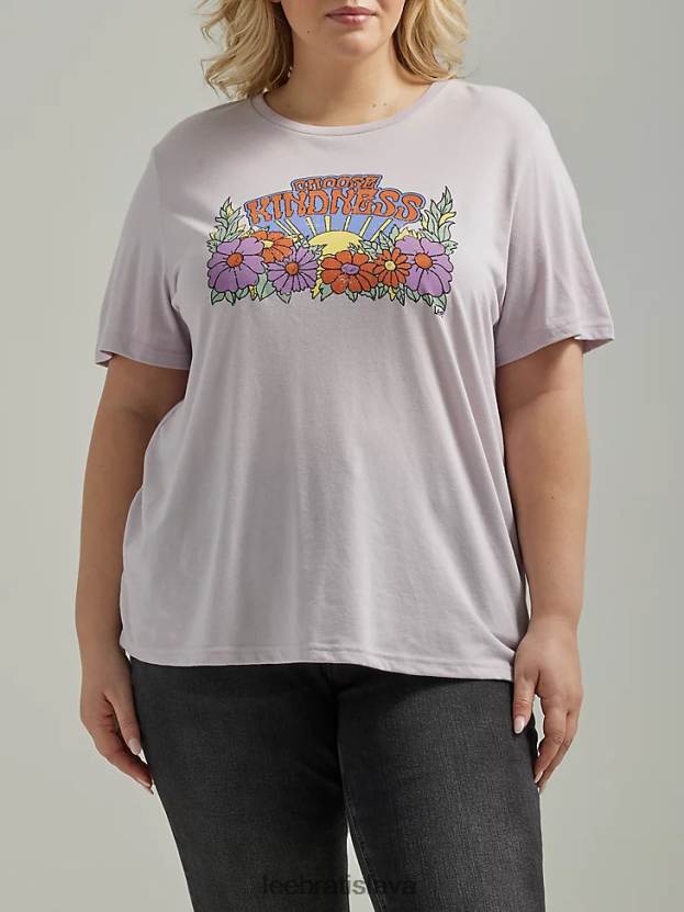 Lee oblečenie HL0J0R362 hmlistý orgován ženy vyberte si láskavé grafické tričko (plus)