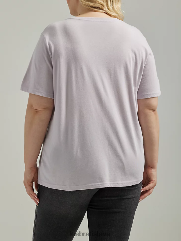 Lee oblečenie HL0J0R362 hmlistý orgován ženy vyberte si láskavé grafické tričko (plus)