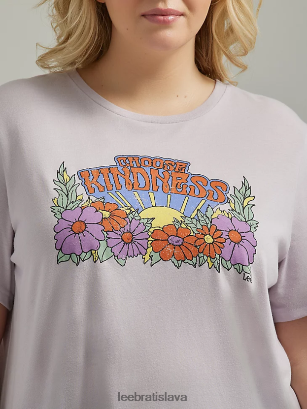 Lee oblečenie HL0J0R362 hmlistý orgován ženy vyberte si láskavé grafické tričko (plus)