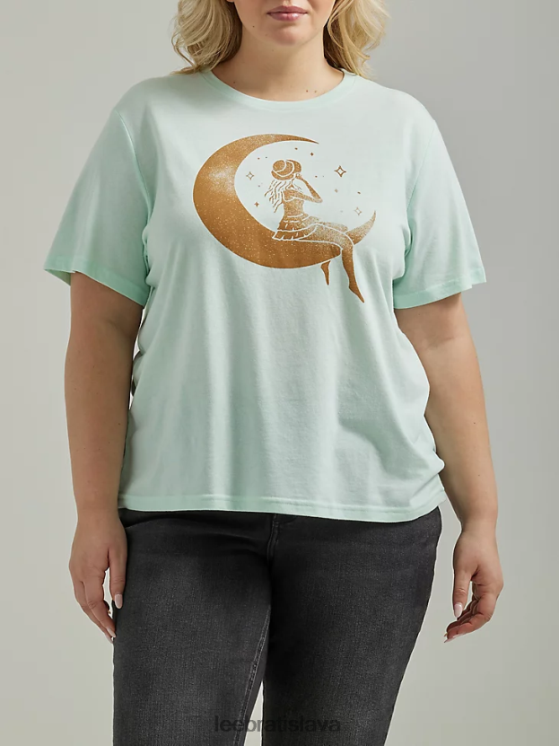 Lee oblečenie HL0J0R364 morské sklo ženy tričko s grafikou moon lady (plus)