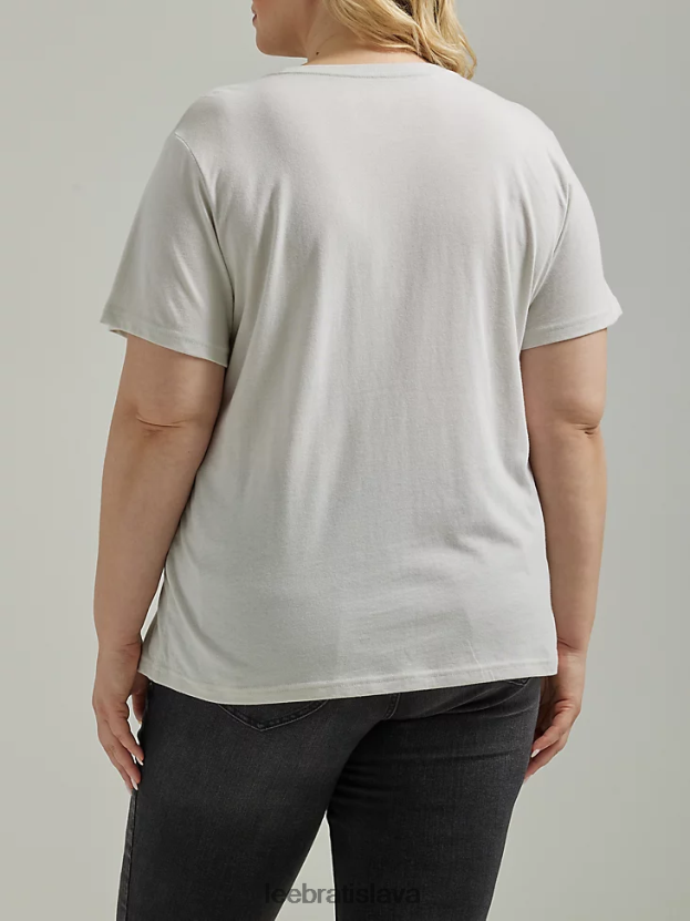 Lee oblečenie HL0J0R368 mesačná skala ženy grafické tričko s vôňou kvetov (plus)