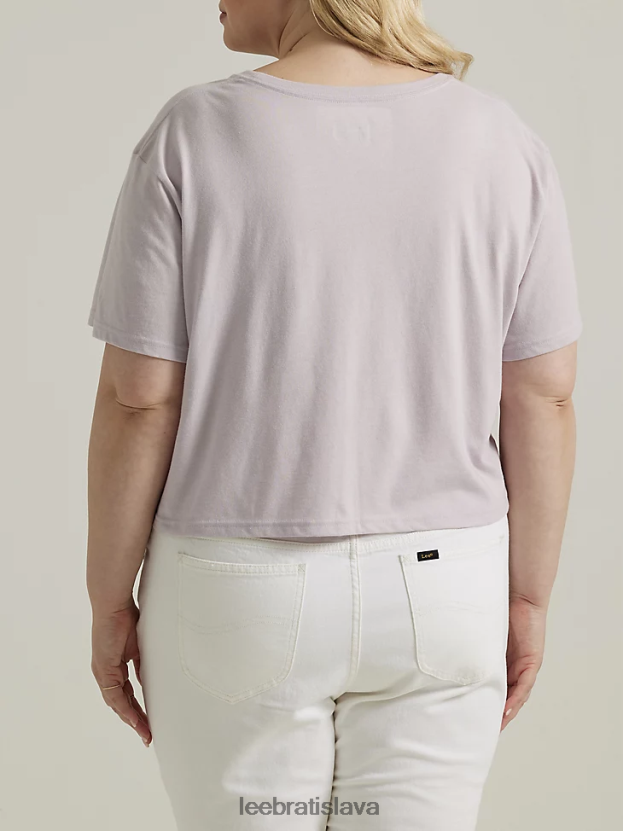 Lee oblečenie HL0J0R380 hmlistý orgován vres ženy kvetinové priateľské tričko s grafikou (plus)