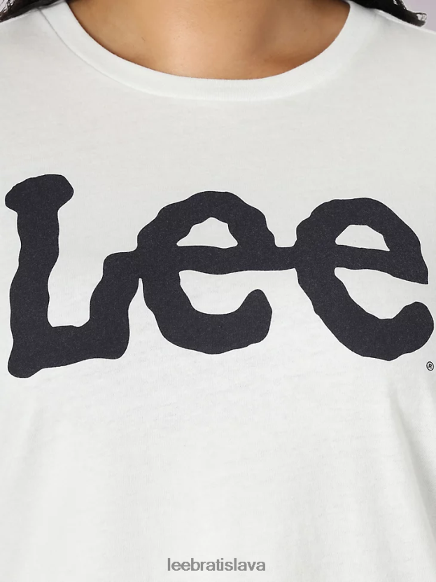 Lee oblečenie HL0J0R393 žiarivá biela/cisárske námorníctvo ženy tričko s logom - plus