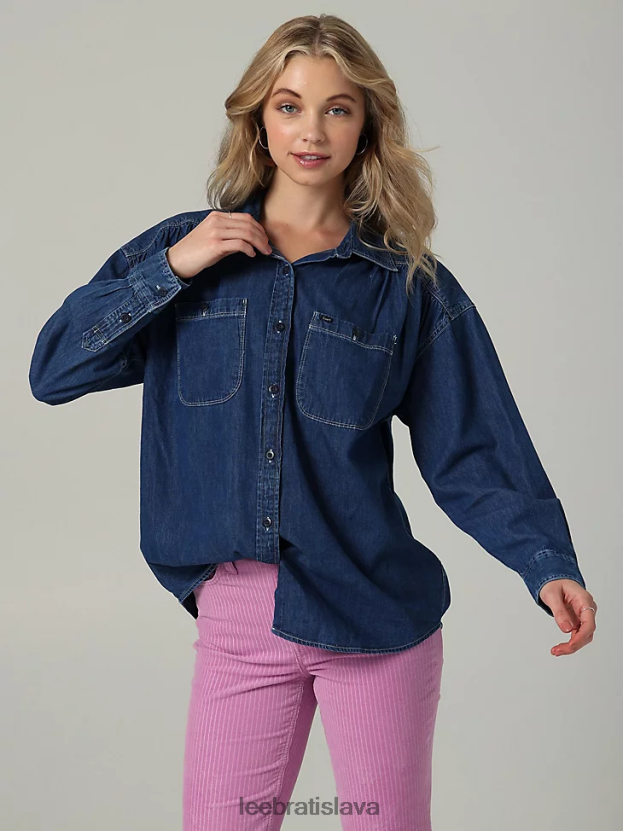 Lee oblečenie HL0J0R405 Kansas ženy európska kolekcia dámska košeľa na gombíky